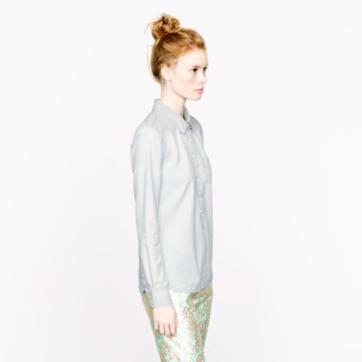 Faded chambray popover