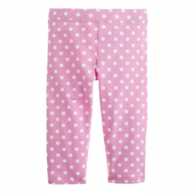 Girls' everyday capri leggings in polka dot