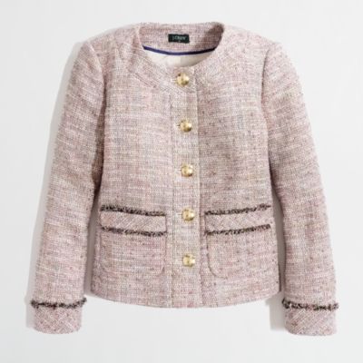 Factory shrunken tweed jacket