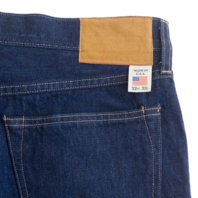 Wallace & Barnes slim selvedge jean in White Oak Cone Denim&reg; with rinsed wash