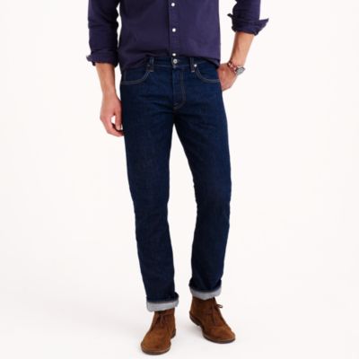 Wallace & Barnes slim selvedge jean in White Oak Cone Denim&reg; with rinsed wash