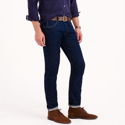 Wallace & Barnes slim selvedge jean in White Oak Cone Denim&reg; with rinsed wash