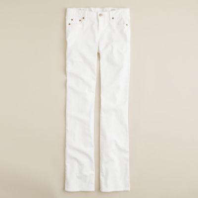 New bootcut jean in white denim