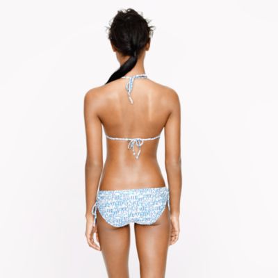 School of fish french halter top