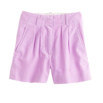 Girls' bright pleated short