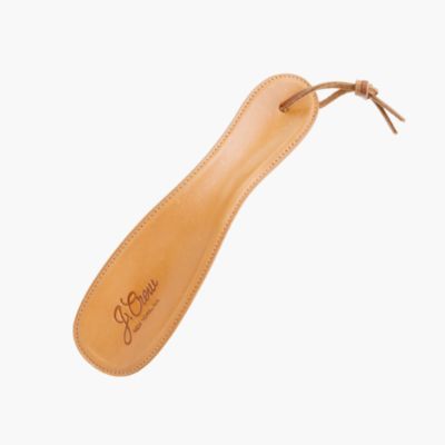 Cognac leather shoehorn
