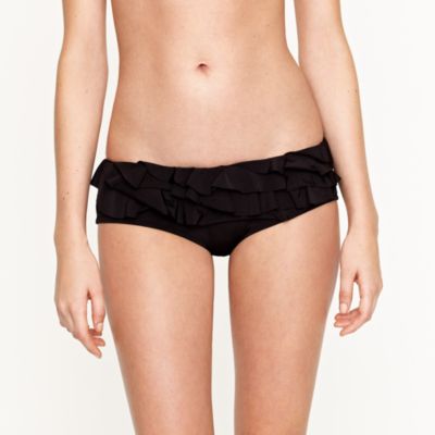 Jersey Lomellina&reg; side-swept ruffle hipster