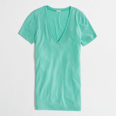 Factory tissue v-neck tee