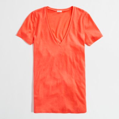 Factory tissue v-neck tee