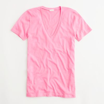 Factory tissue v-neck tee