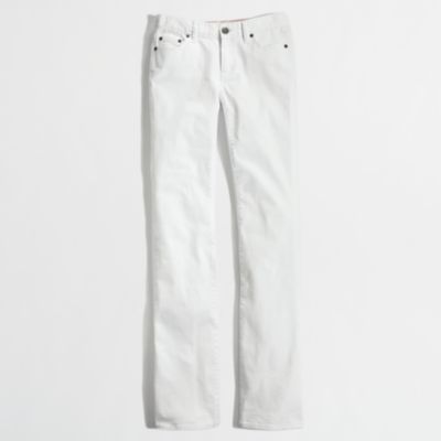 Factory bootcut jean in white