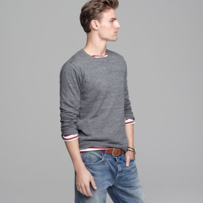 Heathered cotton sweatshirt sweater