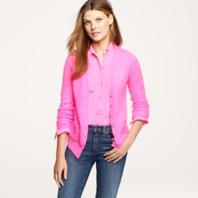 Crystal button cardigan