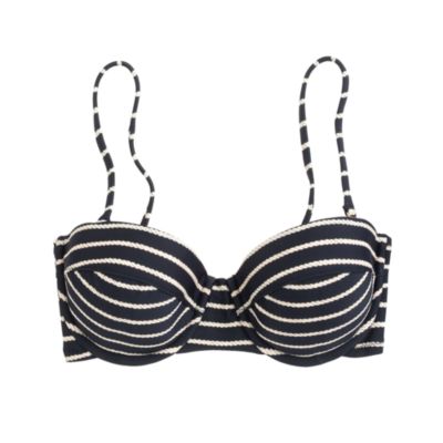 Rope stripe underwire top