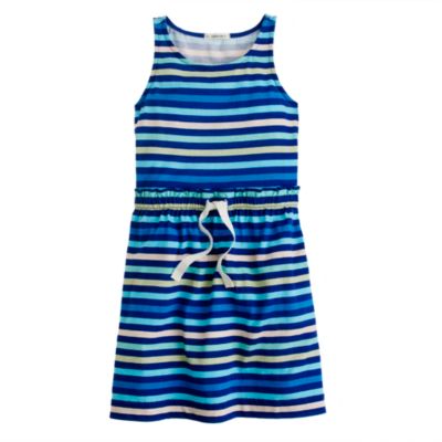 Girls' multistripe tank dress