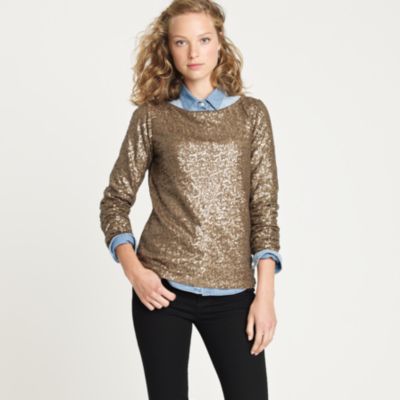 Glimmer long-sleeve tee