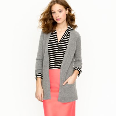 Cashmere waffle cardigan