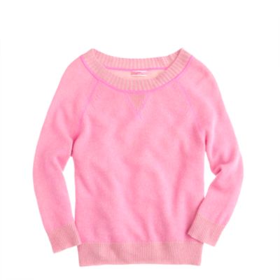 Cashmere two-tone sweatshirt