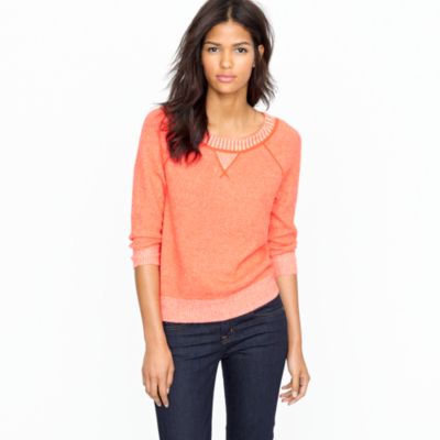 Cashmere two-tone sweatshirt