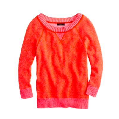 Collection cashmere plaited sweatshirt