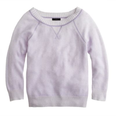 Collection cashmere plaited sweatshirt