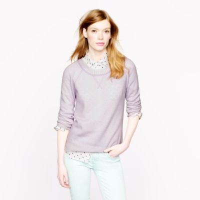 Collection cashmere plaited sweatshirt