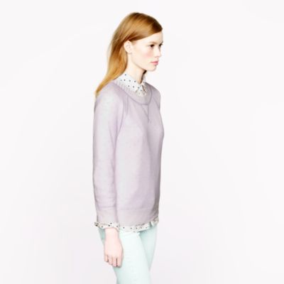 Collection cashmere plaited sweatshirt