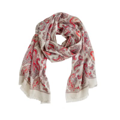 Silk scarf in paisley