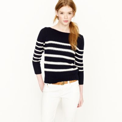 Ripplestitch sweater in stripe