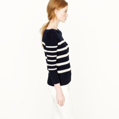 Ripplestitch sweater in stripe