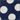 deep navy girls' polka-dot bubble skirt