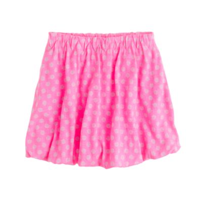 Girls' polka-dot bubble skirt