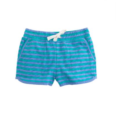 Girls' pull-on knit short in stripe