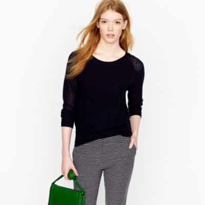 Cashmere pointelle sweater