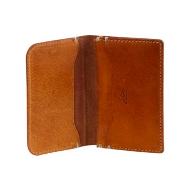 Cognac accordion wallet