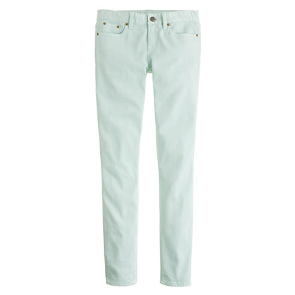 Ankle stretch toothpick jean in garment-dyed twill
