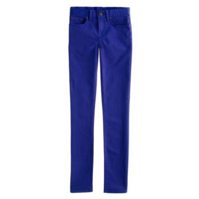 Toothpick jean in garment-dyed twill