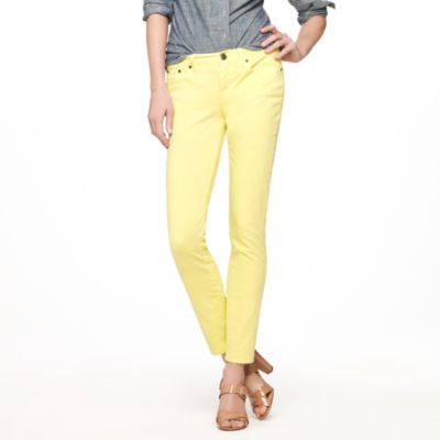 Toothpick jean in garment-dyed twill