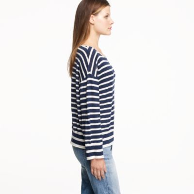 Nili Lotan&reg; stripe boyfriend sweater