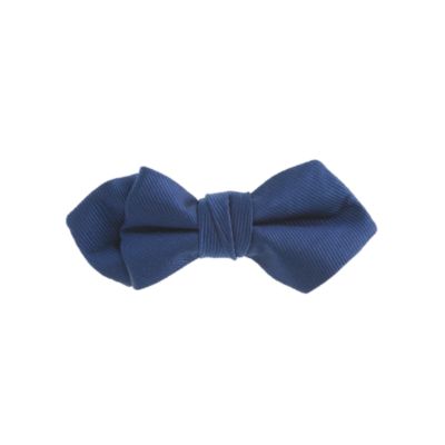 Boys' navy silk bow tie
