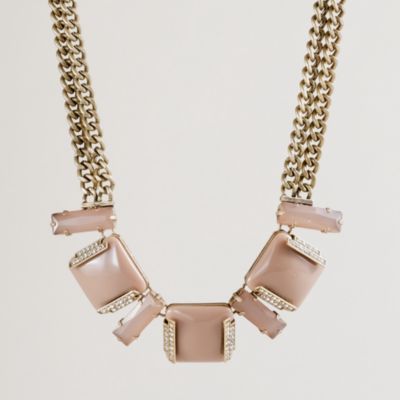 Resin colorblock necklace