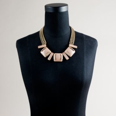 Resin colorblock necklace