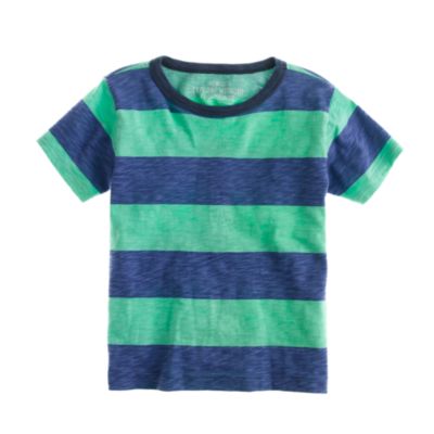 Boys' ringer tee in varsity stripe