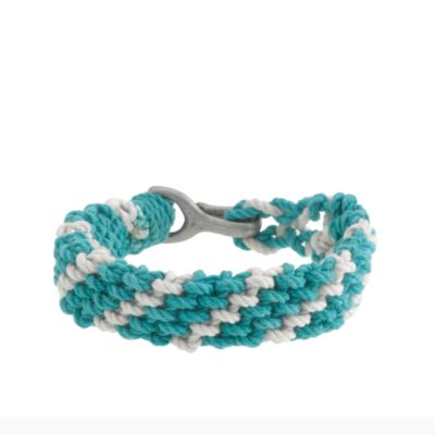 Braided rope bracelet in stripe