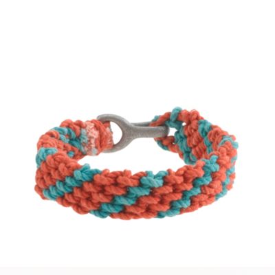 Braided rope bracelet in stripe
