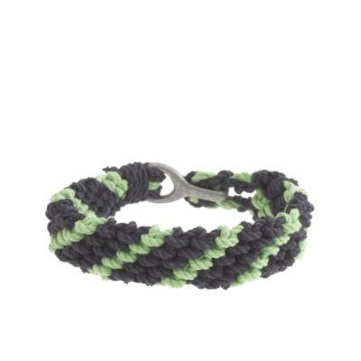 Braided rope bracelet in stripe