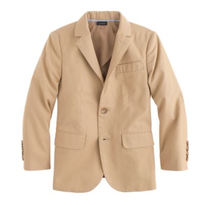 Boys' Ludlow suit jacket in Italian chino