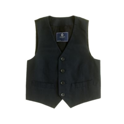 Boys' vest in Italian chino