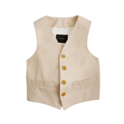 Boys' Ludlow suit vest in Italian chino