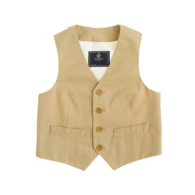 Boys' Ludlow suit vest in Italian chino